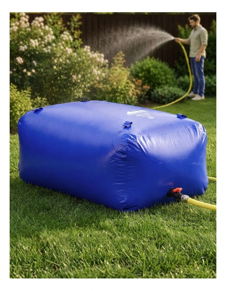 Weisshorn 1000L Water Bladder Bag Portable Storage Tank Container Blue Outdoor image 6