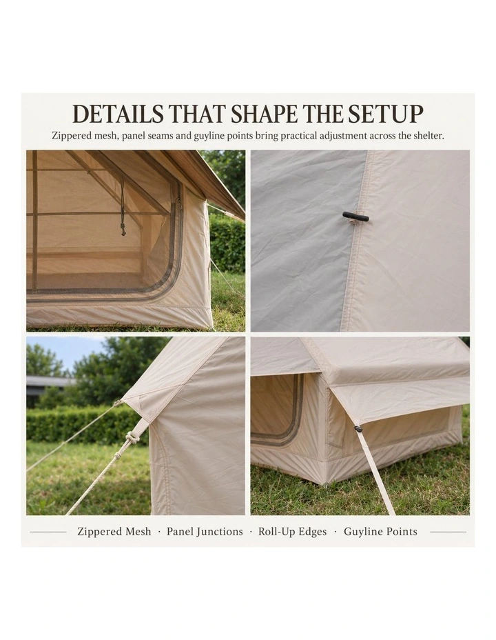 Weisshorn Inflatable A-Frame Tent with Extended Side Awning, Basecamp image 3