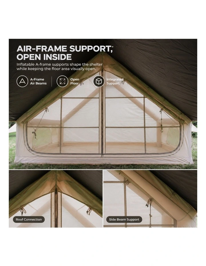 Weisshorn Inflatable A-Frame Tent with Extended Side Awning, Basecamp image 5