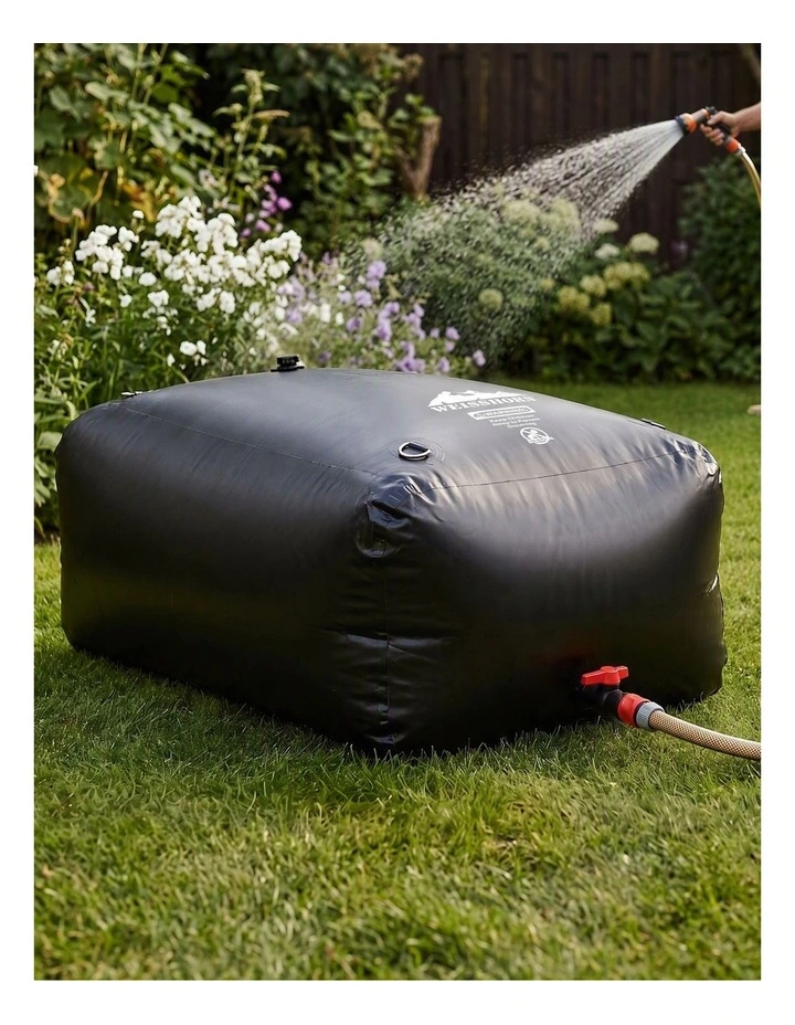Weisshorn 1000L Water Bladder Bag 1300D PVC Storage Tank Container Black Camping image 6