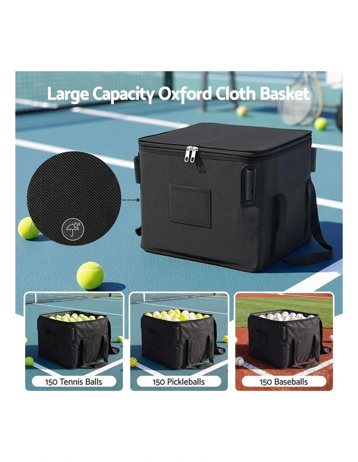 Everfit Foldable Tennis Hopper Stand with Wheels Holds Up to 150 Balls image 4