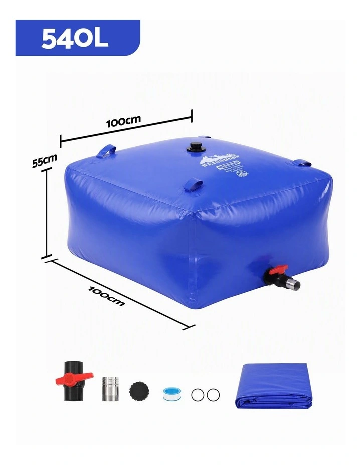 Weisshorn 540L Water Bladder Bag Portable Large Storage Tank Container Camping Outdoor image 2