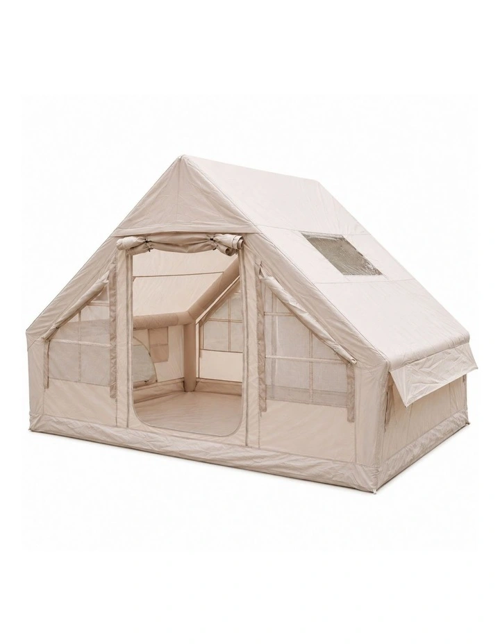 Weisshorn A-Frame Inflatable Air Tent with Mesh Windows, Family Glamping image 1
