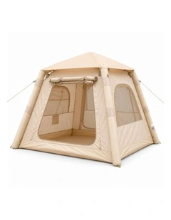 Weisshorn Inflatable Camping Tent Dual End Doors Arched Windows 300x400cm