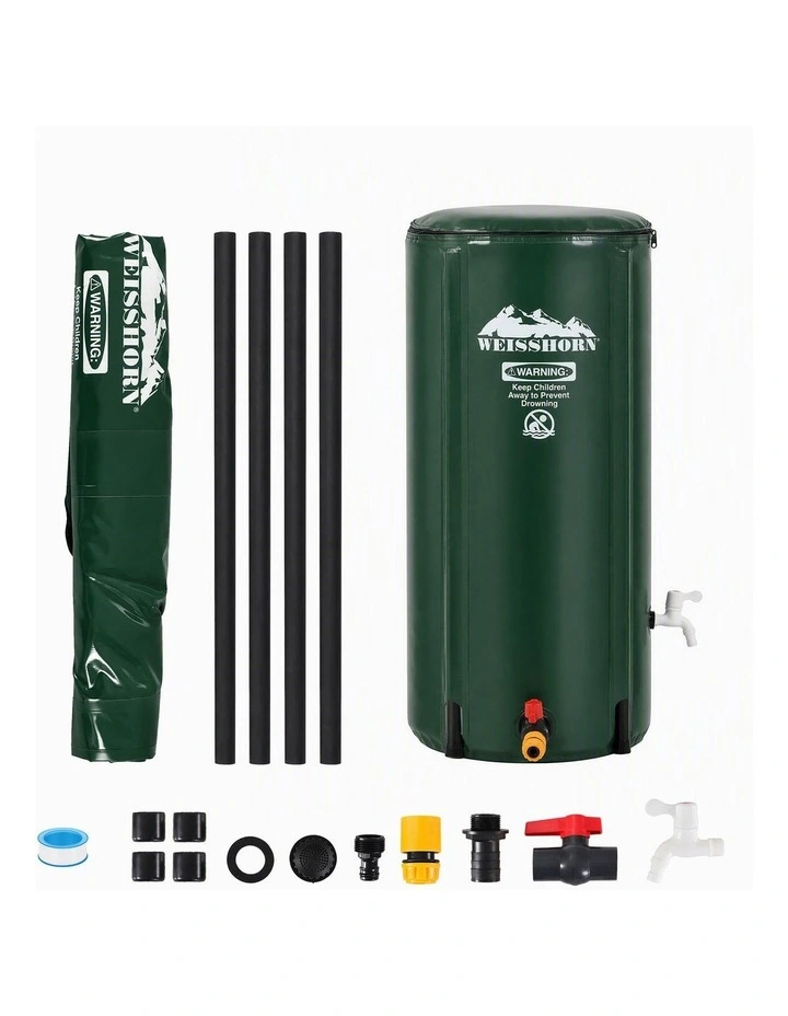 Weisshorn 100L/22Gal Collapsible Rain Barrel PVC Water Tank Collection Storage for Garden Irrigation image 1