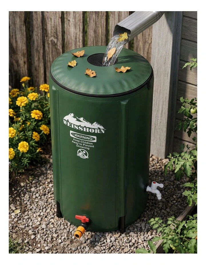 Weisshorn 100L/22Gal Collapsible Rain Barrel PVC Water Tank Collection Storage for Garden Irrigation image 6