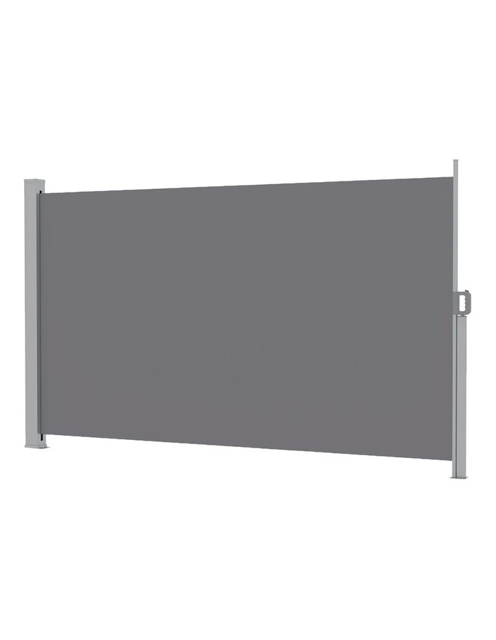 Instahut 1.8X3.5M Side Awning Retractable Privacy Screen Outdoor Sun Shade Grey image 1