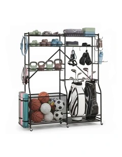 Everfit Sports Equipment Organizer Rack Multi Garage Storage for Golf Bag 174cm