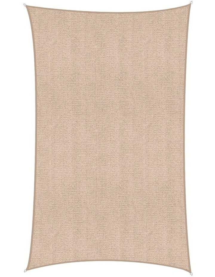 Instahut Sun Shade Sail Cloth 98% UV Block Outdoor Canopy Rectangle 5X9M Beige image 1