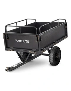 Kartrite 430kg Heavy-Duty Steel Dump Cart with Foot Pedal Dumping System