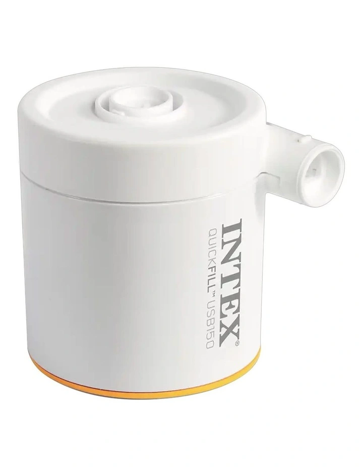 Intex Cream Dura-Beam Prestige Mid-Rise Airbed with USB Pump - Queen image 6