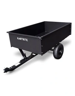 Kartrite 816kg Heavy-Duty Steel Dump Cart with Quick-Release Dumping Handle