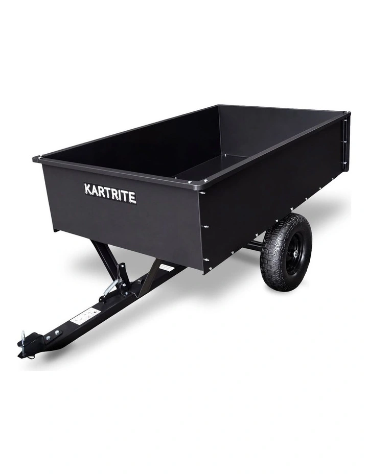 Kartrite 816kg Heavy-Duty Steel Dump Cart with Quick-Release Dumping Handle image 1