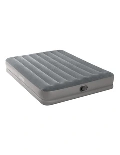 Intex Queen Dura-Beam Prestige Gray Airbed with Fastfill USB Pump