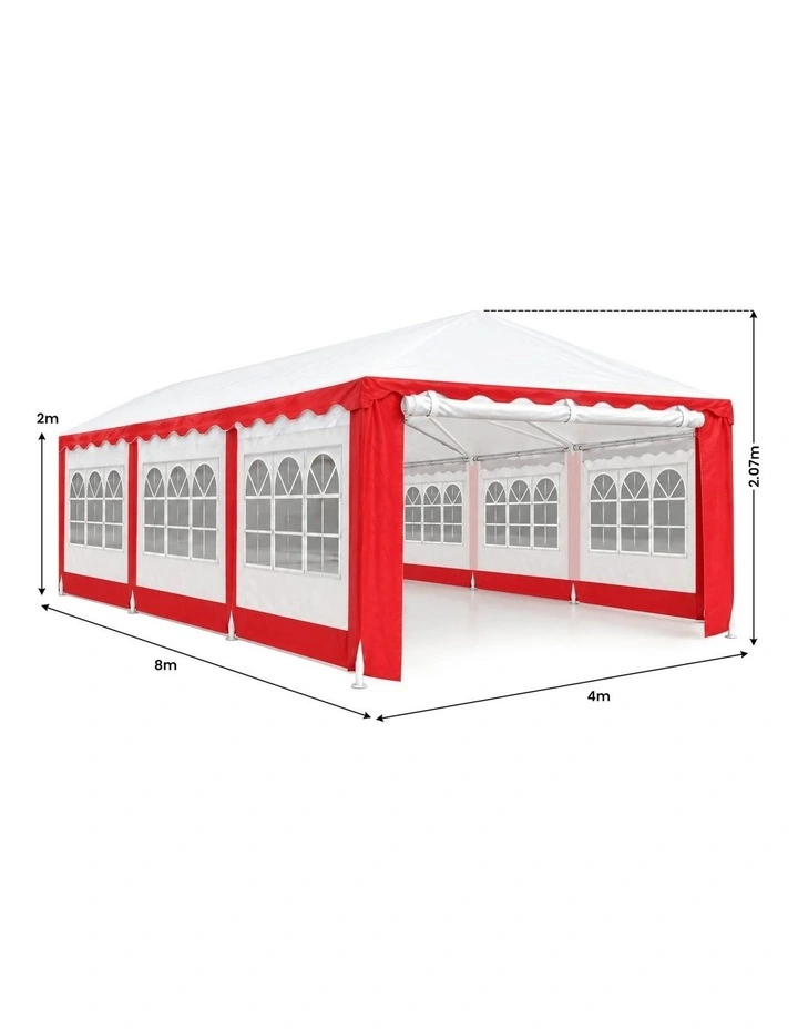 Wallaroo 4x8m Outdoor Event Wedding Marquee Tent Gazebo Canopy Red image 3