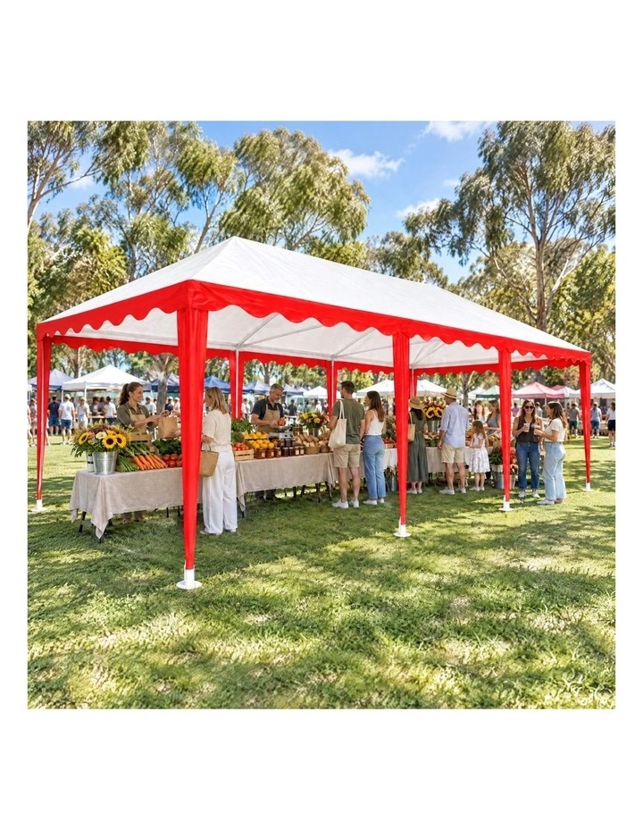 Wallaroo 4x8m Outdoor Event Wedding Marquee Tent Gazebo Canopy Red image 6