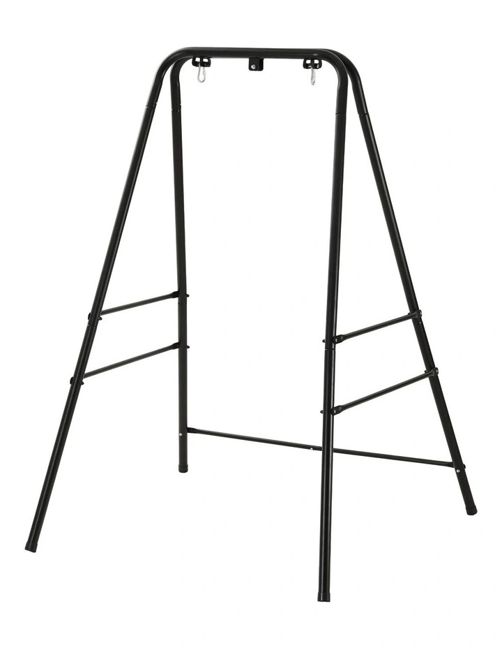 Gardeon Hammock Stand 135cm x180cm Steel Frame for Hanging Chairs Black image 1