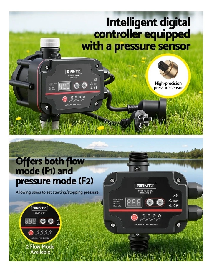 Giantz 5-Stage Water Pump Auto Controller Farm Irrigation Stainless Max. 2500W image 3
