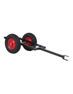 Giantz 150kg ATV Garden Trailer Weed Sprayer Tow Behind Cart Ride on Mower Attachment Black