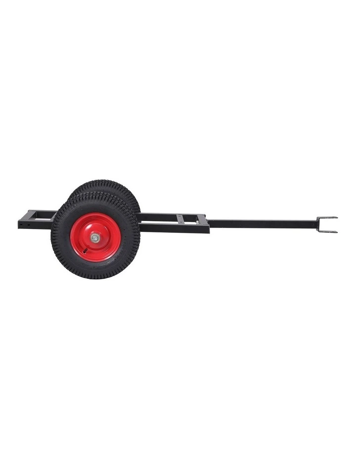 Giantz 150kg ATV Garden Trailer Weed Sprayer Tow Behind Cart Ride on Mower Attachment Black image 3