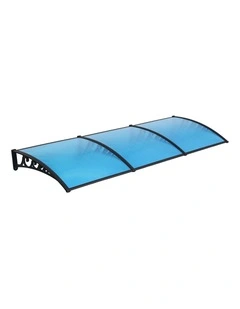 Instahut Window Door Awning 1mx3m Blue