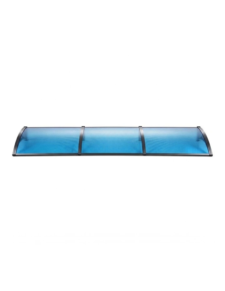 Instahut Window Door Awning 1mx3m Blue image 3