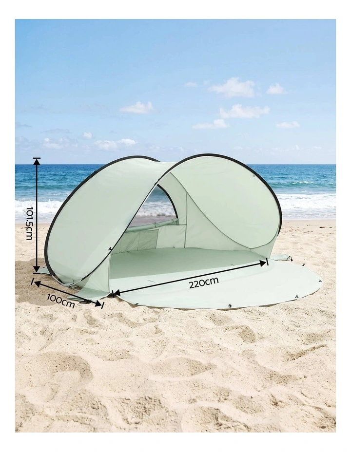 Weisshorn Pop Up Beach Tent UPF 50  Sun Shade Shelter 2-3 Person Camping image 2