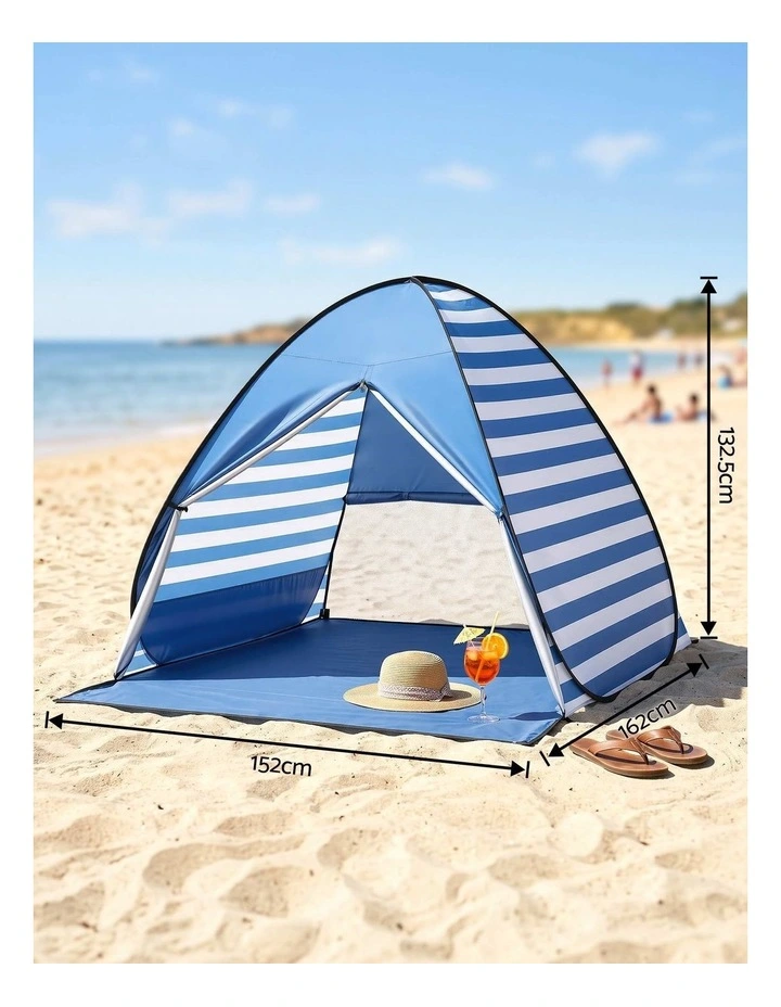 Weisshorn Pop Up Beach Tent UPF50  Sun Shade 2-3 Person Lightweight image 2