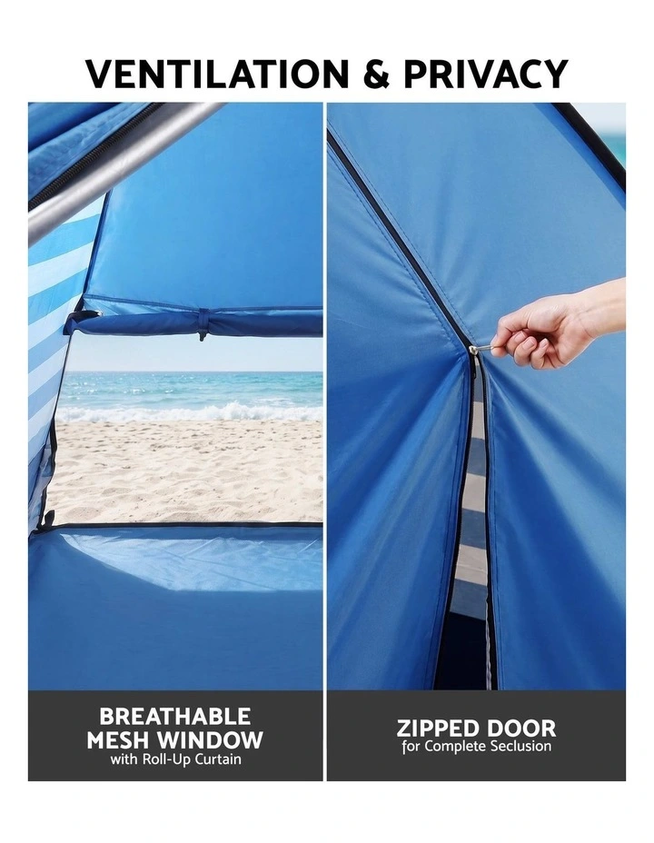 Weisshorn Pop Up Beach Tent UPF50  Sun Shade 2-3 Person Lightweight image 4