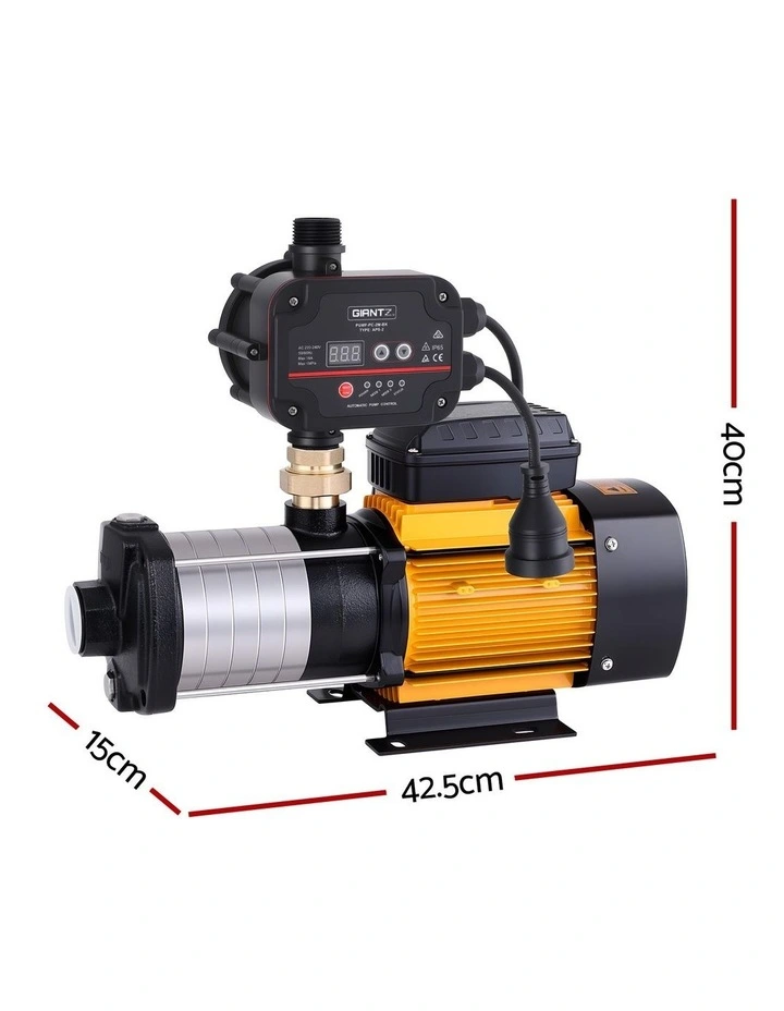 Giantz 6-Stage Water Pump Auto Controller Farm Irrigation Stainless Max. 2500W image 2