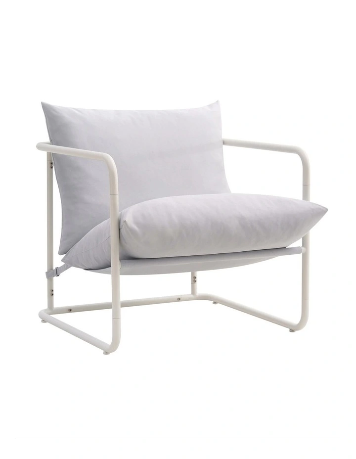 Outdoor Armchaor Patio Chair Stainless Steel in Grey image 1