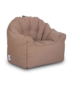 Fab Habitat Atria Outdoor Bean Bag Umbrella Sofa with Handle in Brown