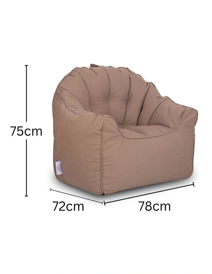 Fab Habitat Atria Outdoor Bean Bag Umbrella Sofa with Handle in Brown image 6