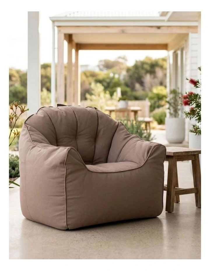 Fab Habitat Atria Outdoor Bean Bag Umbrella Sofa with Handle in Brown image 7