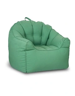 Fab Habitat Atria Outdoor Bean Bag Umbrella Sofa with Handle in Green