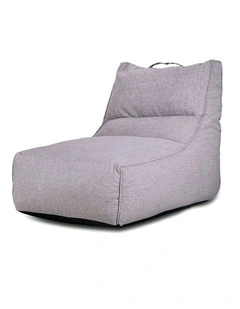 Fab Habitat Altair Outdoor Star Lounger Bean Bag with Handle & Pocket in Grey