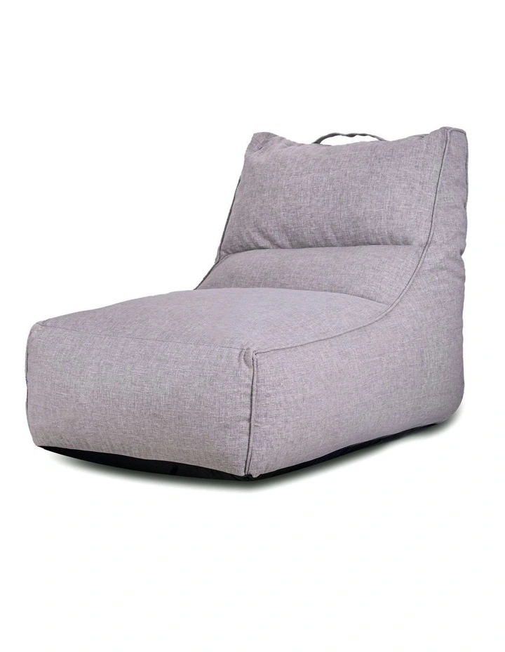 Fab Habitat Altair Outdoor Star Lounger Bean Bag with Handle & Pocket in Grey image 1