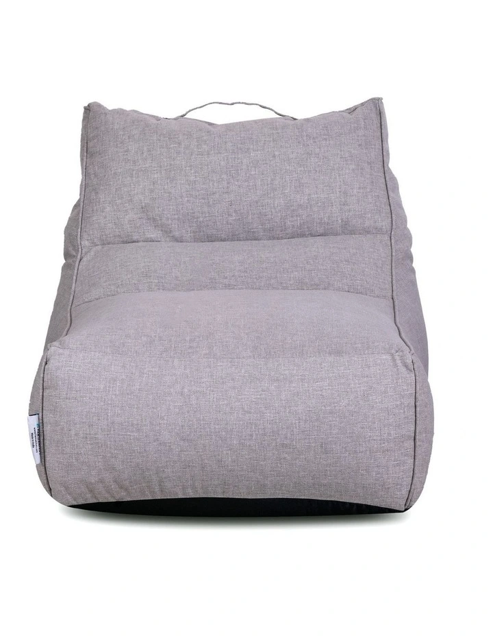 Fab Habitat Altair Outdoor Star Lounger Bean Bag with Handle & Pocket in Grey image 2