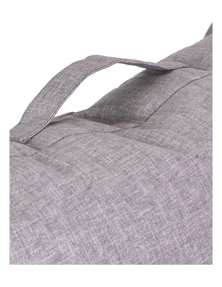 Fab Habitat Altair Outdoor Star Lounger Bean Bag with Handle & Pocket in Grey image 5