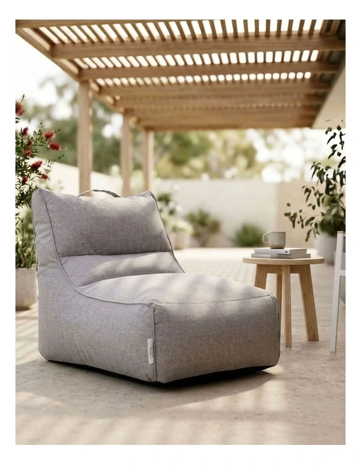 Fab Habitat Altair Outdoor Star Lounger Bean Bag with Handle & Pocket in Grey image 7