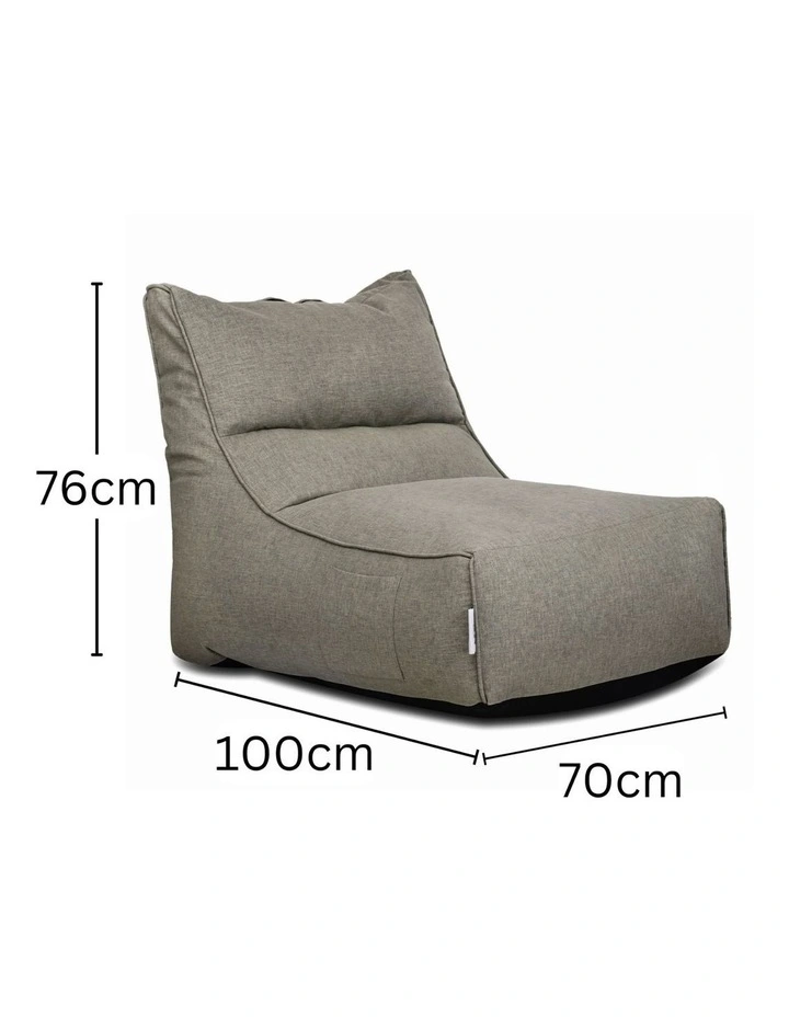 Fab Habitat Altair Outdoor Star Lounger Bean Bag with Handle & Pocket in Sage image 6