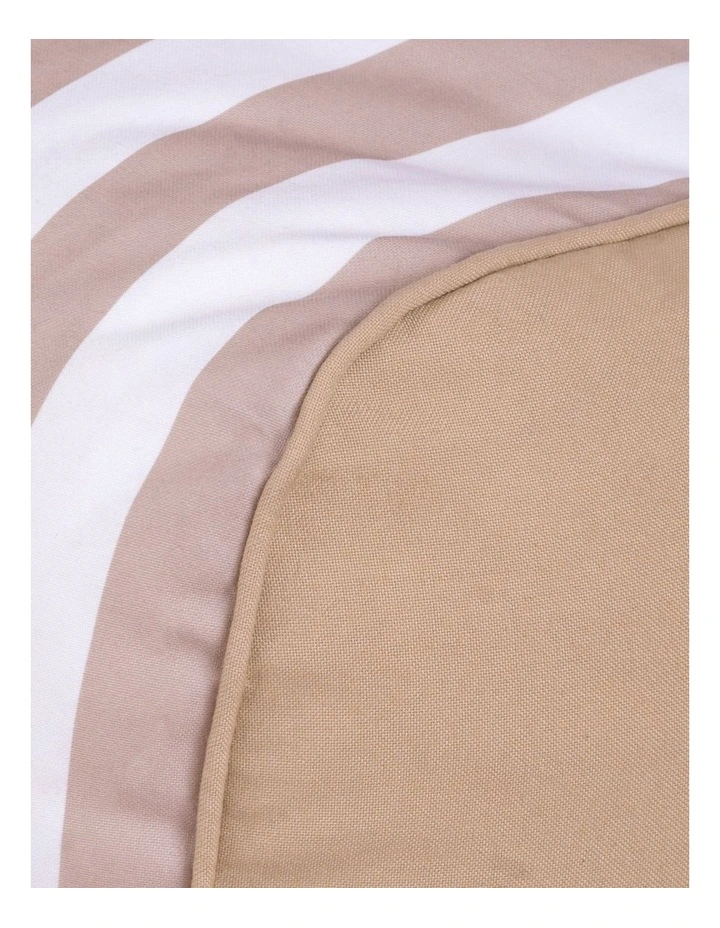 Fab Habitat Aura Garden Outdoor Lounger Bean Bag with Handle & Pocket in Beige & White image 5