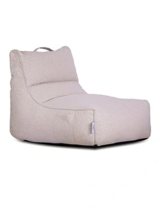 Fab Habitat Altair Outdoor Star Lounger Bean Bag with Handle & Pocket in Beige