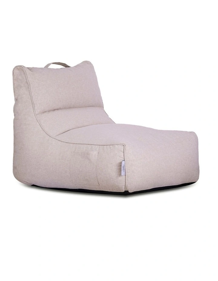 Fab Habitat Altair Outdoor Star Lounger Bean Bag with Handle & Pocket in Beige image 1