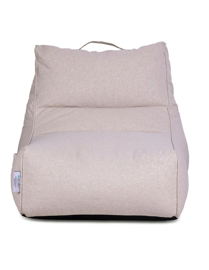 Fab Habitat Altair Outdoor Star Lounger Bean Bag with Handle & Pocket in Beige image 2