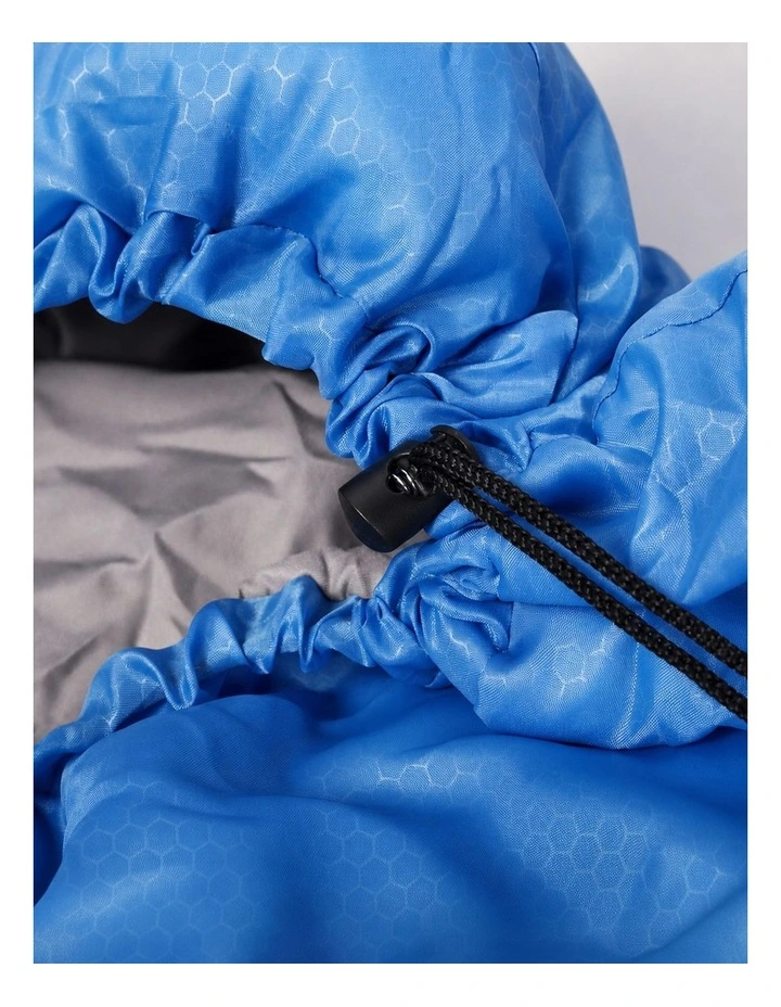 Mountview Sleeping Bag Extra Wide 230x100cm 3 Season Waterproof Hiking Blue image 3