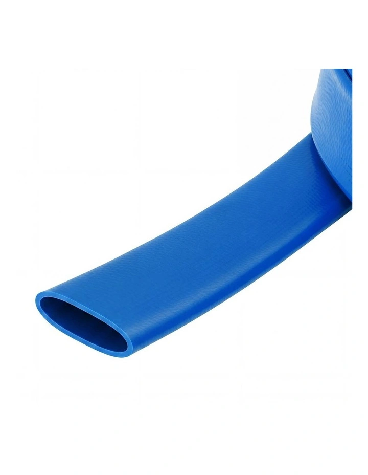 Traderight Hose Pipe 2.54cm Reinforced PVC 20m for Home Pool Drainage Pump Blue image 3