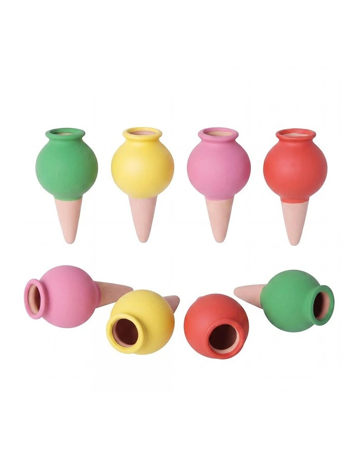TOQUE Self Watering Spikes 8Pc Terracotta Slow Release for Indoor Outdoor image 1