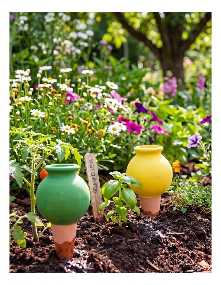 TOQUE Self Watering Spikes 8Pc Terracotta Slow Release for Indoor Outdoor image 3