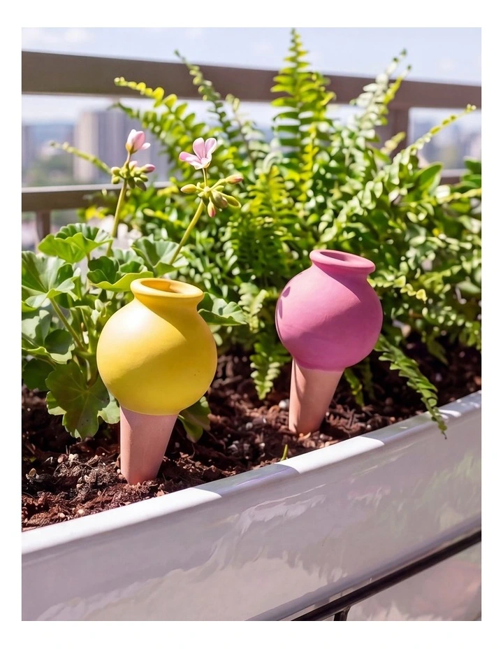 TOQUE Self Watering Spikes 8Pc Terracotta Slow Release for Indoor Outdoor image 4